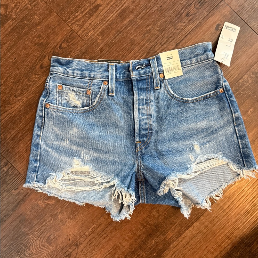 Levi's Women's Blue Denim Shorts